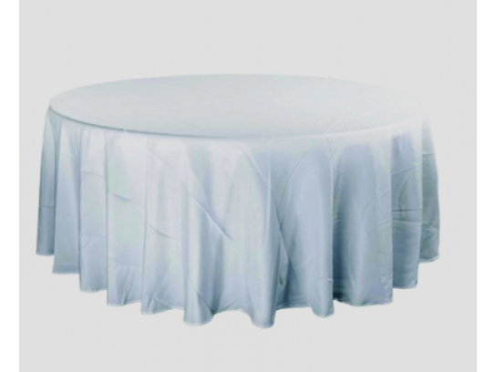 Ubrus ke kulatému stolu bílý